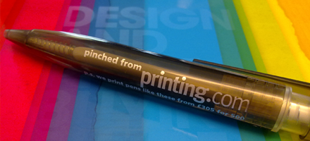 printed promotional pens